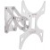 ARM Media LCD-301, up to 30 kg, 15-37 ", wall-mounted, turn and slope, white