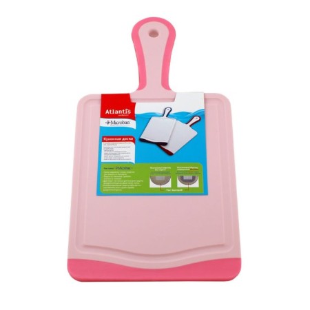 Atlantis Flutto kitchen board, pink color, 35 x 18 cm