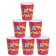 Paper glass "Happy Birthday" 225 ml (set 6 pcs)