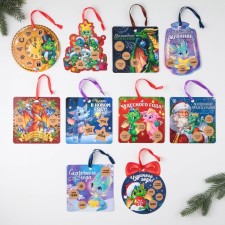 Christmas tree toy for the New Year, New Year's pendants with wishes 