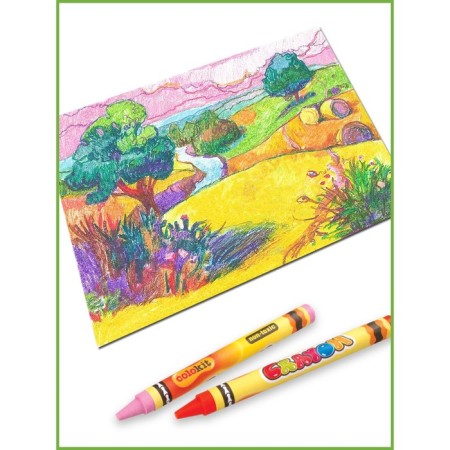 Wax crayons 12 colors Colokit "machine", a advanced box - case-3
