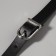 Genuine leather bag, adjustable, with carbines, 60 ± 2 cm × 1.2 cm, black/silver color
