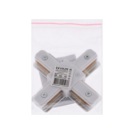 Connector for the Volpe, Q122, G41, X-shaped, single-phase, white-2