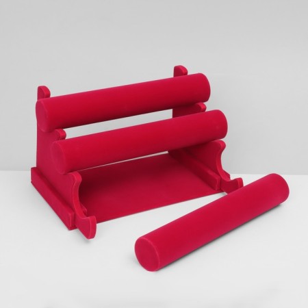 Catch for watches, bracelets, phlock, 3 rollers, 30.5 × 17.5 × 22.5 cm, d = 5 cm, color is bright pink-2