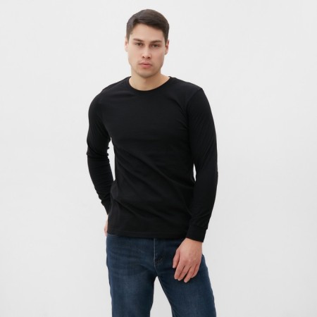 Long -sized male plain, black color, size 48