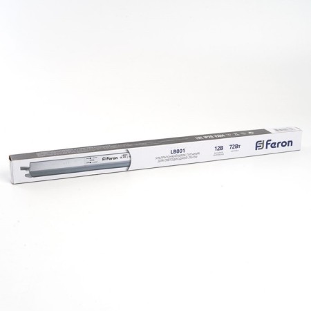 Electronic transformer for 12 W LED tape, Feron, LB001, 6A, 72 W-3