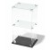 Desktop window, 1 shelf, 600 × 300 × 500, chipboard, glass color gray