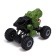 Radio -controlled jeep dino, light and sound, smoke, works from the battery, the color is green