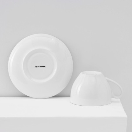 Service Porcelain Tea Daulaan "Rose", 12 objects: a cup 250 ml, a saucer d = 15 cm-5