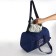 Female sports bag, textura, small size, blue color