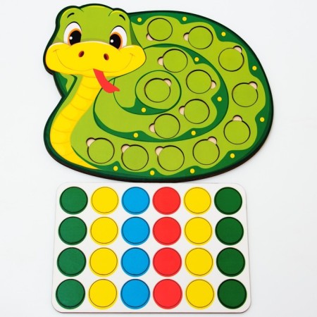 Didactic game "Funny circles - snake"