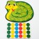 Didactic game "Funny circles - snake"