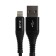 BYZ BC -029, Lightning - USB, 5 A, 1 m, nylon, black cable