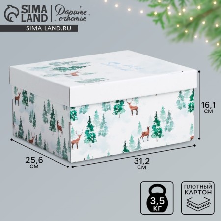 Folding box "Forest Tale", 31.2 x 25.6 x 16.1 cm, New Year