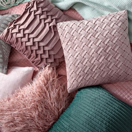 Decorative pillow Bohemian Pink, size 40x40 cm-5