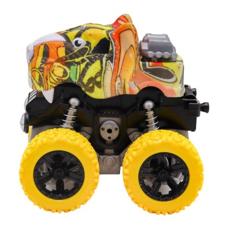 Friction Funky Toys "Tiger", 4x4, springs, yellow color-3