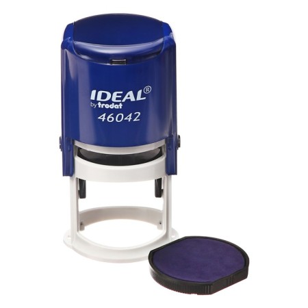 Equipment for round printing automatic Trodat Ideal 46042, diameter 42 mm, with a lid, sapphire case-2