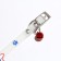 Collar "bow", 28 x 1 cm, Osh 18-24 cm, transparent/blue