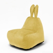 Milk-Milk chair, size 80x90 cm velor, yellow color