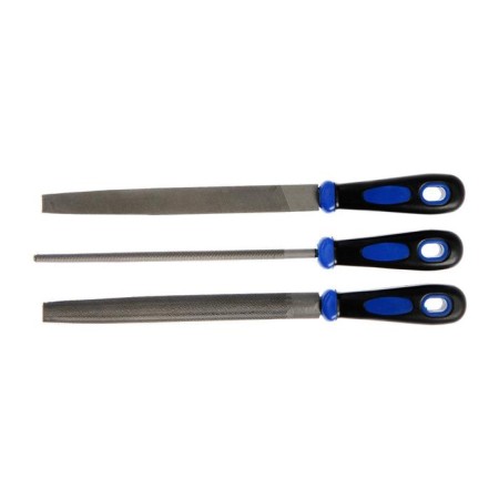 A set of tundra files, steel U10, notch No. 2, plastic handles, 200 mm, 3 pcs.-1
