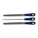 A set of tundra files, steel U10, notch No. 2, plastic handles, 200 mm, 3 pcs.