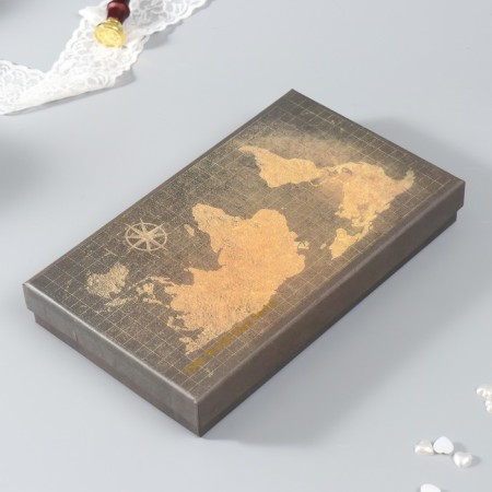 Feature handle set with interchangeable feathers+stand+ink+wax+print 26x12x4 cm-11