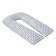 Pillowcase to the U-shaped pillow for pregnant women, size 34 × 170 cm, zigzag gray