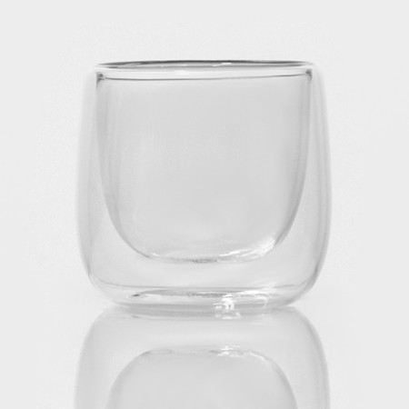 Glass stack with double walls Magistro Paul Quadro, 80 ml, 7.5 × 8 cm-1