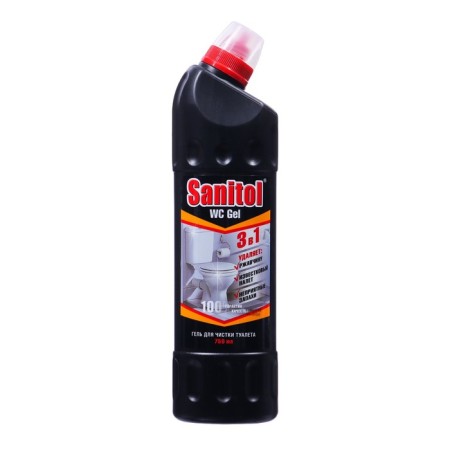 Toilet gel "3 in 1" Sanitol WC, 750 ml