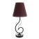 Lamp table Marcel 1x15W E14 18x18x42cm black/Chocolate Risalux chocolate