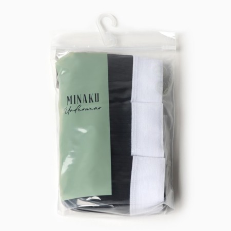Set of panties slips minku ribbone size 44-46, black color, 3 pcs-6