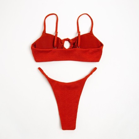 Separate Minaku swimsuit, red -haired size 46-9