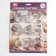 A set of cookies "numbers", 9 pcs, chrome color