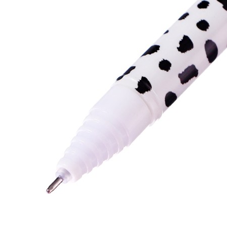 Gel pen 0.5 mm, with erased ink, blue, barcode on a piece, mix of dogs-4