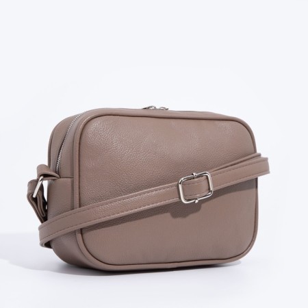 Women's bag over the shoulder Textura, small size, beige color-1