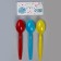 Tablespoons plastic, 6 pcs., Mix colors