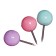 Buttons power balls pastel 50 pieces in a plastic box