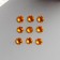 Decor for creativity plastic "Rhinestones Round. Bright yellow" (set of 200 pcs) 0.5x0.5 cm