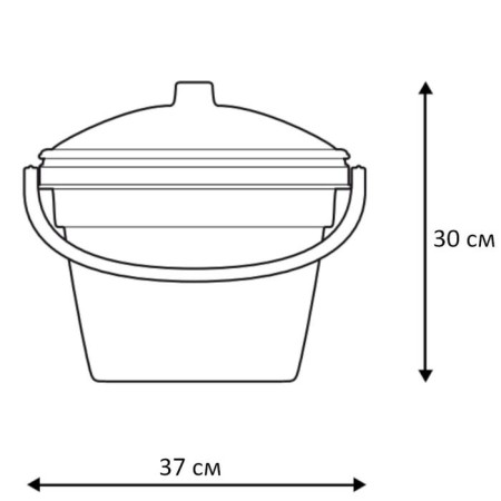 Water capacity, 12 l, plastic, blue-2