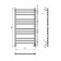 Electric heated towel rail Grois Alex, 500x1000 mm, 12 crossbars, lower, white
