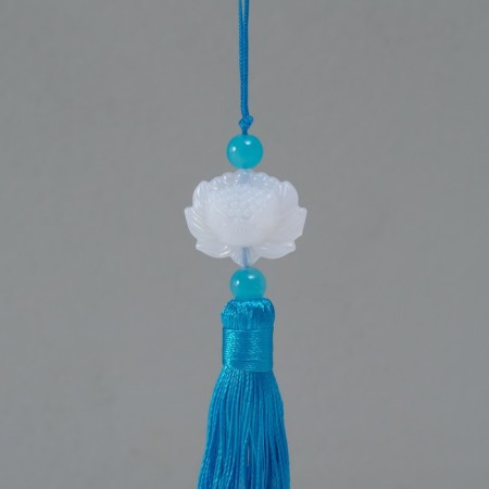 Suspension textiles, plastic "Brush. Lotus" Blue 1.2x2.7x14.5 cm-2