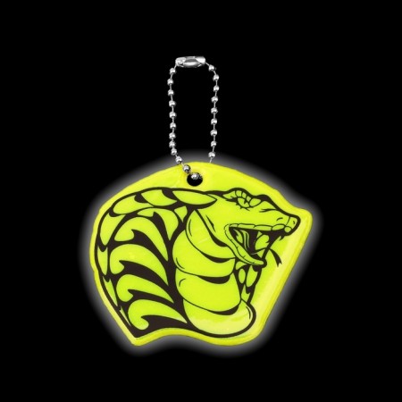The reflective element "Cobra head", bilateral, 6.2 × 5.7 cm, color mix-3