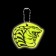 The reflective element "Cobra head", bilateral, 6.2 × 5.7 cm, color mix