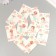 Cardboard "Flowers 03" set 10 pcs (5 types) 4x6 cm