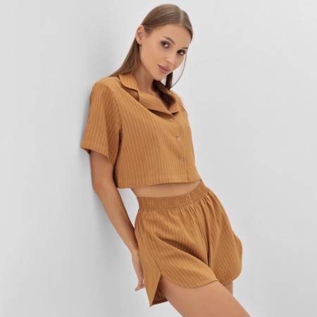 Female pajamas (shirt and shorts) KAFTAN "strip" R.48-50, OR-4