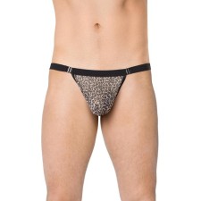 Стринги мужские SoftLine Collection, с мелким принтом леопард, размер OS