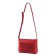 Women's bag (B2757-77140) Artificial leather + suede, red, 1x210x24 cm