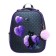 School backpack 38 x 30 x 16 cm, ergonomic back, stavia "black cat", gray