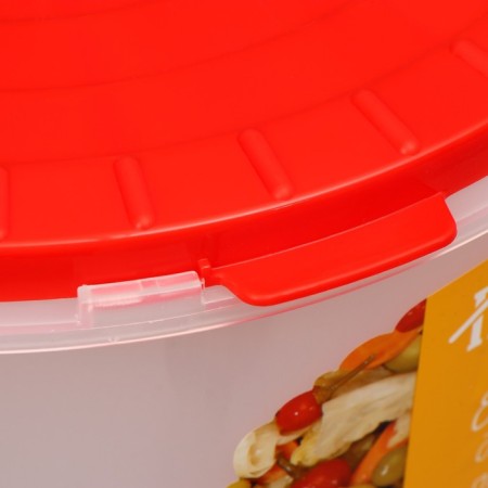Food tank, 13 l, with a lid, with oppression, white-3