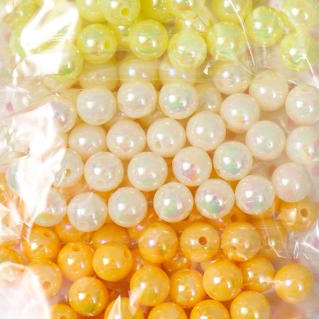 Beads for creativity Plastic "Pearl. Summer day" N-r 5 colors x 10 g d = 0.8 cm-1